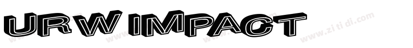 URW Impact字体转换